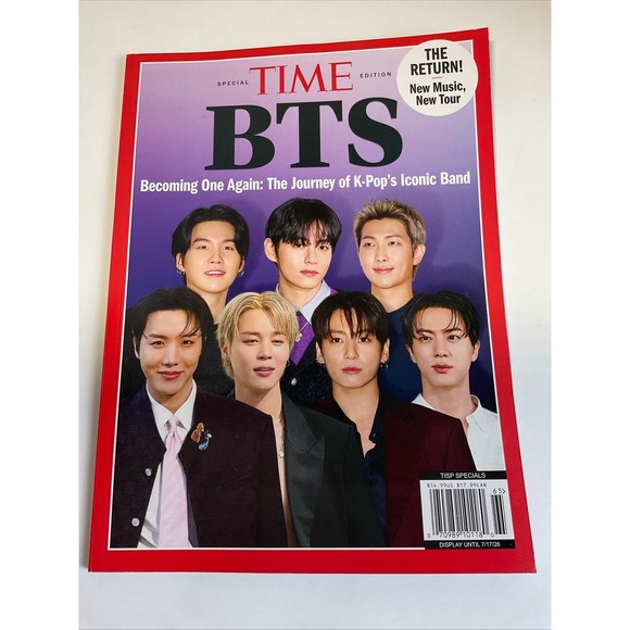 TIME Other - TIME Special Edition BTS Magazine Becoming One Again K-Pop Iconic Band 2026 New